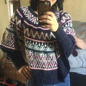 Anthropologie “Sleeping on Snow” Poncho